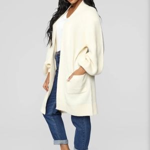 Fashion Nova Cream Duster